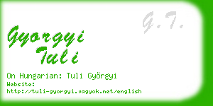 gyorgyi tuli business card